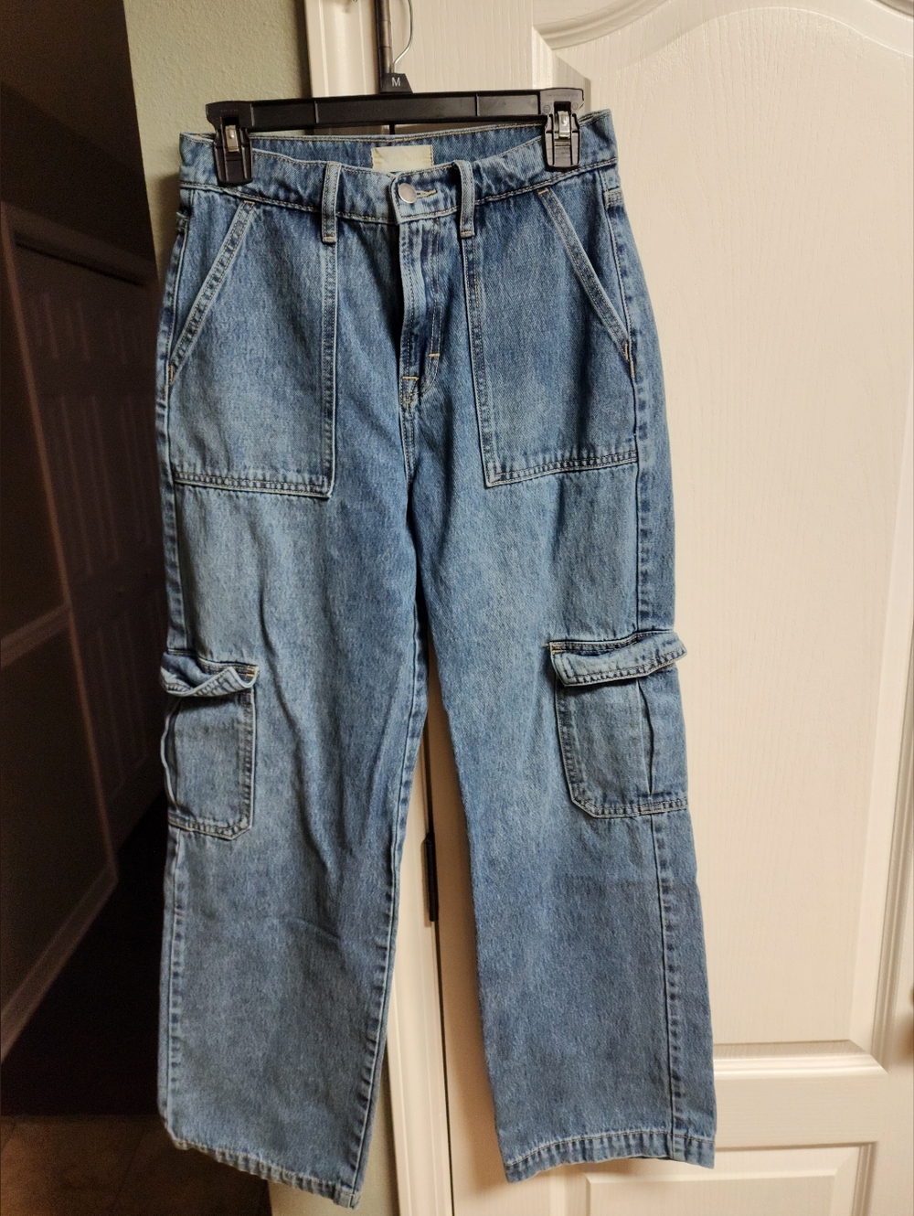 Altrd State Light Wash Denim Cargo Jeans - Blue